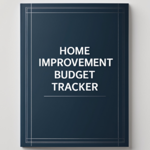 Home Improvement Budget Tracker