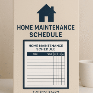 Home Maintenance Schedule Planner